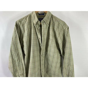 Pendleton Men's Sz. M Soft Cloth Cotton Button Down Shirt Long Sleeve Plaid